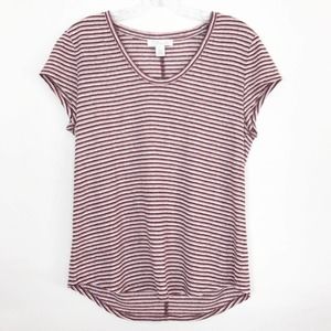 NORDSTROM SIGNATURE Striped Linen Tee